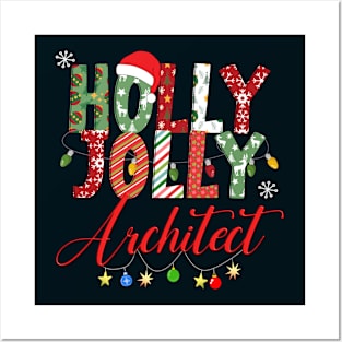 Holly Jolly Architect Posters and Art